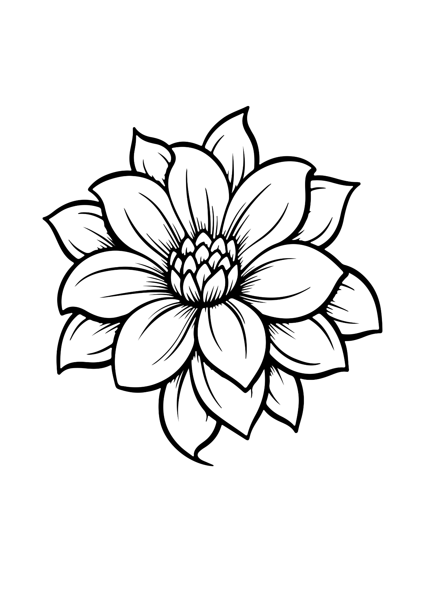 Printable Flowers and Plants Coloring Pages for Kids